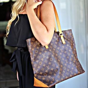 Authentic Louis Vuitton Cabas Mezzo Tote
